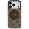 Etui Guess 4G Circle Classic Logo        MagSafe do iPhone 17 Pro brązowy
